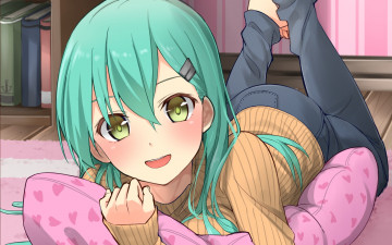 Картинка аниме kantai+collection фон взгляд девушки