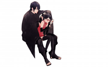 Картинка аниме naruto сарада саске