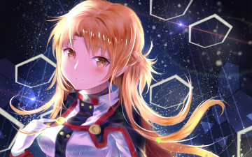 Картинка аниме sword+art+online девушка фон взгляд