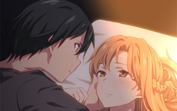 Картинка аниме sword+art+online фон девушка взгляд