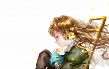 Картинка аниме ib девушка