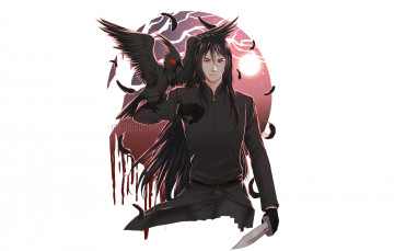 Картинка аниме животные +существа парень