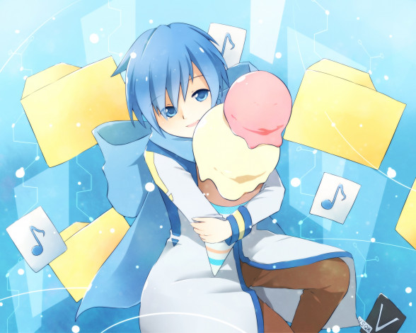 Обои картинки фото аниме, vocaloid, kaito