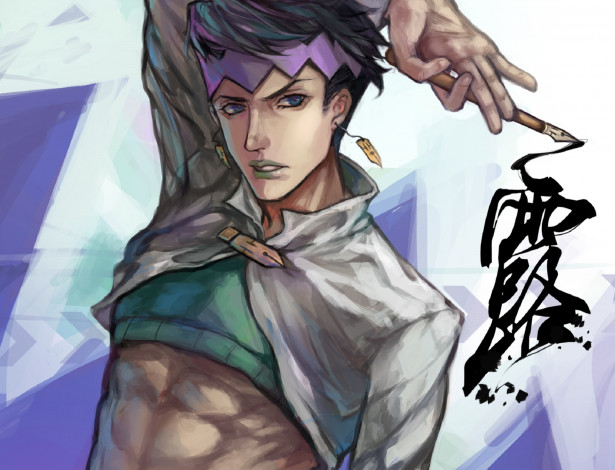 Обои картинки фото аниме, jojo`s bizarre adventure, парень