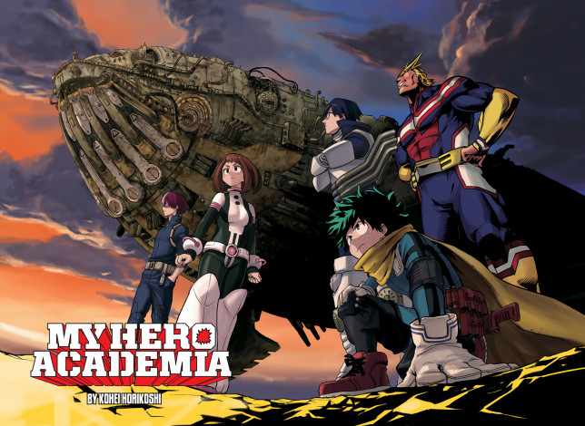 Обои картинки фото аниме, boku no hero academia, моя, геройская, акадеимя