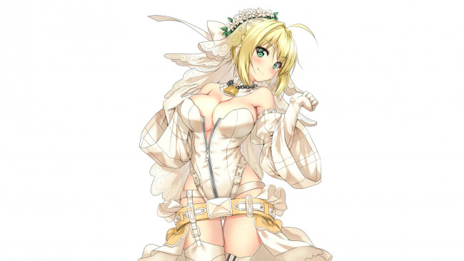 Обои картинки фото аниме, fate, stay night, extra, ccc