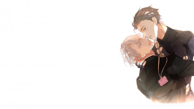 Обои картинки фото аниме, yuri on ice, юри, виктор
