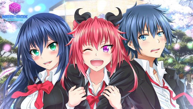 Обои картинки фото аниме, oregairu, трое