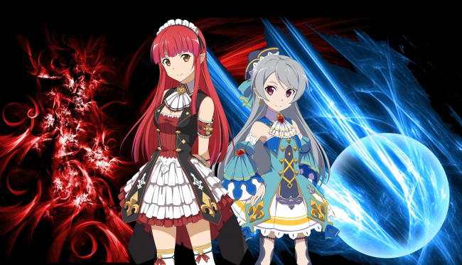 Обои картинки фото аниме, sword art online, девушка, фон, взгляд