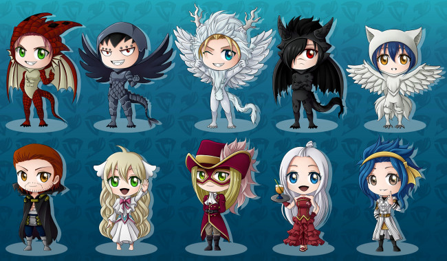 Обои картинки фото аниме, fairy tail, малыши