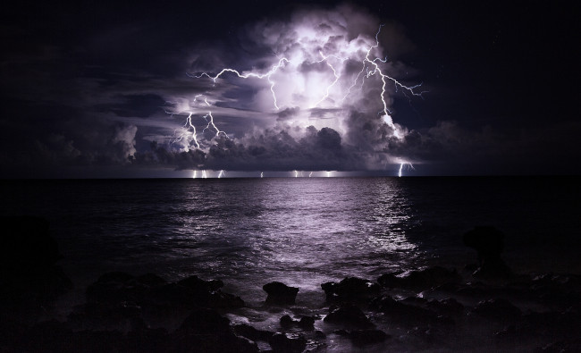 Обои картинки фото природа, молния,  гроза, шторм