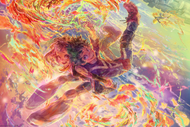 Обои картинки фото аниме, boku no hero academia, герои