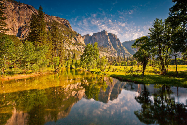 Обои картинки фото природа, реки, озера, лес, река, горы