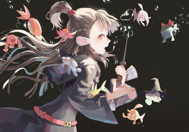 Обои картинки фото аниме, little witch academia, little, witch, academia