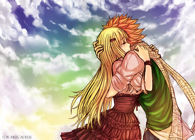 Обои картинки фото аниме, fairy tail, хвост, феи