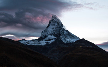 Картинка природа горы гора тучи вершина