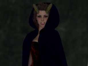 Картинка 3д+графика существа+ creatures фон взгляд девушка