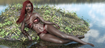 Картинка 3д+графика люди+ people фон взгляд девушка