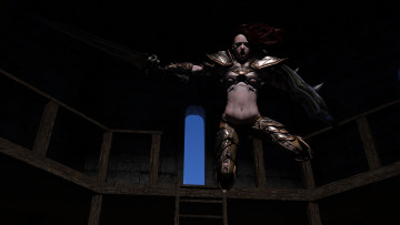 Картинка 3д+графика фантазия+ fantasy фон взгляд девушка