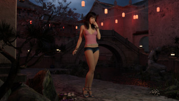 Картинка 3д+графика люди+ people фон взгляд девушка