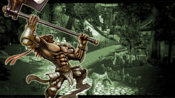 Картинка видео+игры 4+story топор существо поселок латы