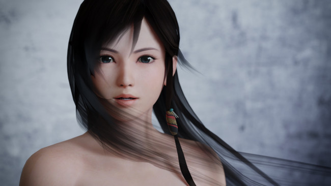 Обои картинки фото 3д графика, портрет , portraits, фон, взгляд, девушка