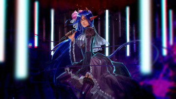 Картинка фэнтези эльфы девушка фон взгляд платье