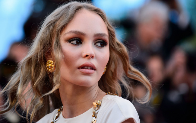 Обои картинки фото девушки, lily-rose depp, профиль