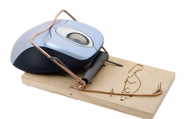 Обои картинки фото юмор и приколы, мышеловка, компьютерная, мышь, юмор