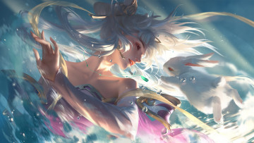 Картинка фэнтези девушки девушка кролик