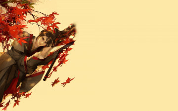 Картинка аниме mo+dao+zu+shi вэй усянь листья