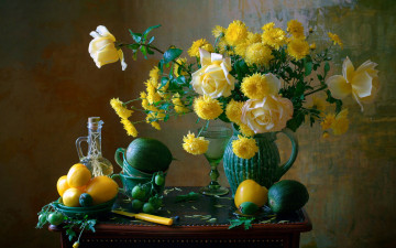 Картинка еда натюрморт букет перец помидоры