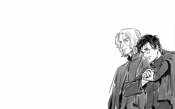 Картинка рисованное кино +мультфильмы гарри поттер северус снейп