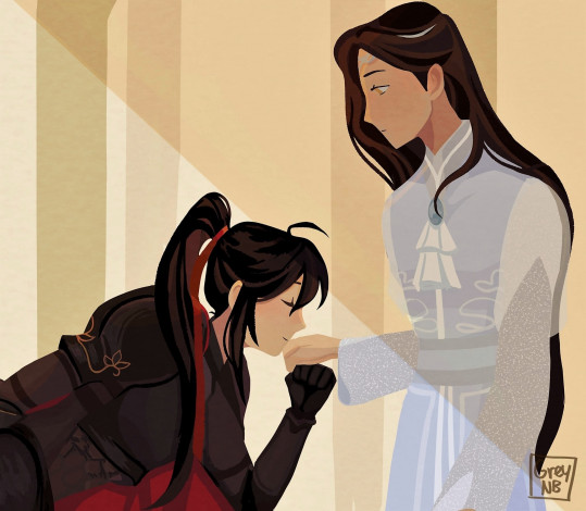 Обои картинки фото аниме, mo dao zu shi, вэй, усянь, лань, ванцзи