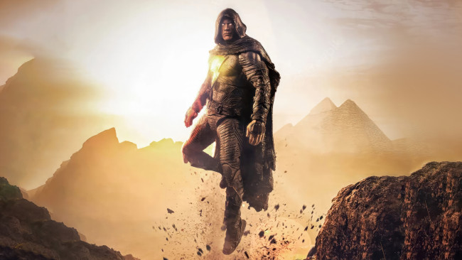 Обои картинки фото black adam || 2022, кино фильмы, black adam, черный, адам, постер, фантастика, фэнтези, боевик, дуэйн, джонсон, dwayne, johnson, black, adam, teth