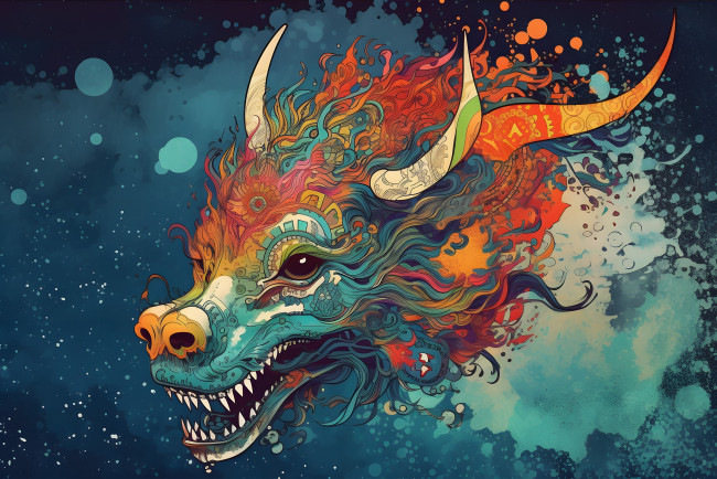 Обои картинки фото фэнтези, драконы, голова, дракона