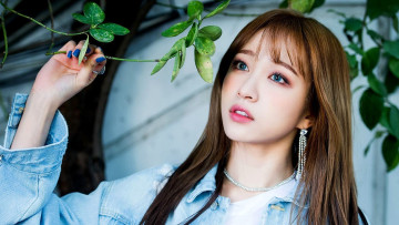 Картинка hani музыка -+k-pop шатенка украшения лицо куртка ветки