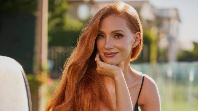 Обои картинки фото девушки, jessica chastain, актриса, портрет