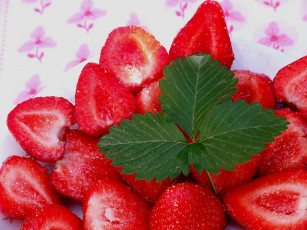 Картинка еда клубника земляника