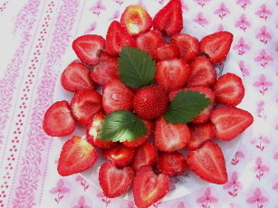 обоя еда, клубника, земляника