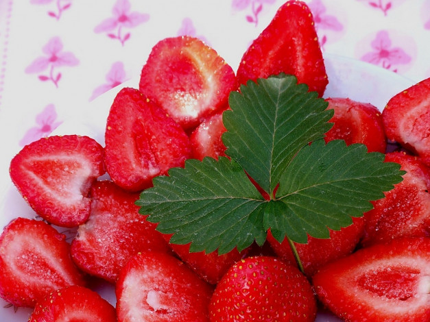 Обои картинки фото еда, клубника, земляника