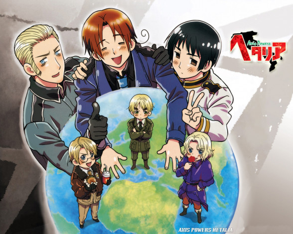 Обои картинки фото аниме, hetalia, axis, powers