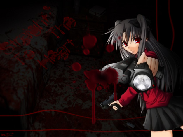 Обои картинки фото rin, аниме, fate, stay, night