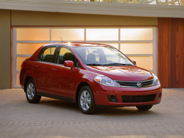Обои картинки фото versa, 2010, автомобили, nissan, datsun