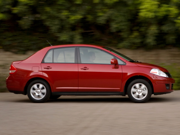 Обои картинки фото versa, 2010, автомобили, nissan, datsun