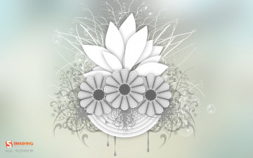 Картинка векторная графика цветы