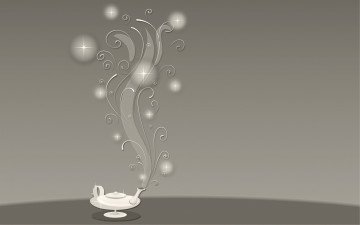 Картинка векторная графика лампа аладина