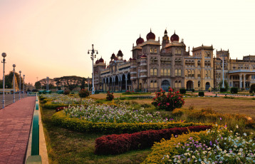 Картинка дворец мансур индия города дворцы замки крепости архитектура