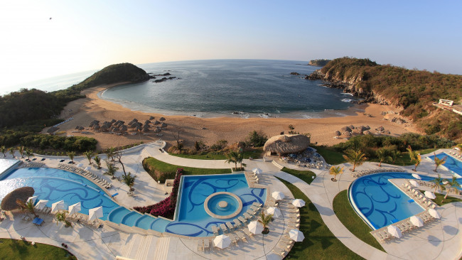 Обои картинки фото интерьер, бассейны, открытые, площадки, оахака, танголунда