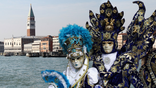 Обои картинки фото разное, маски, карнавальные, костюмы, карнавал, венеция